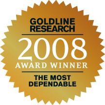 Goldline Research 2008 Award Winner for the Most Dependable