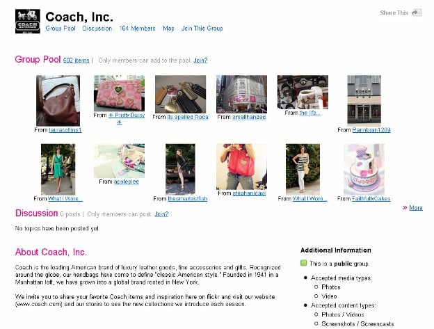Coach Flickr Account