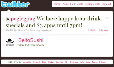 Seito Sushi on Twitter