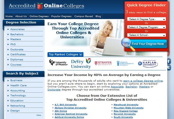 Accredited Online Colleges Gets a New Look