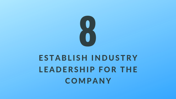 Establish Industry Leadership for the Company | Xcellimark Training