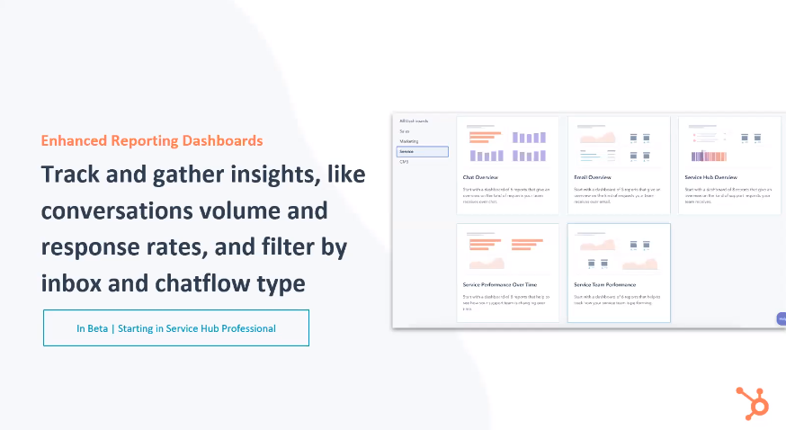 HubSpot Enhanced Reporting Dashboards in Service Hub - Xcellimark Blog