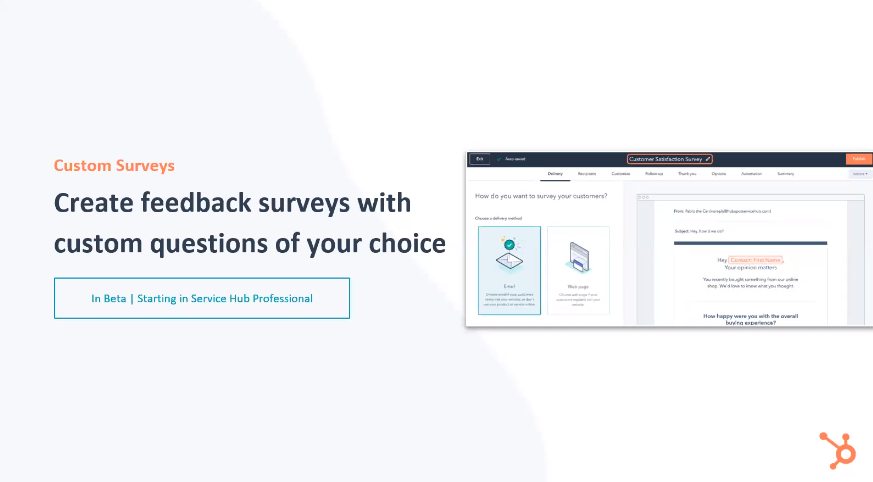 HubSpot Service Hub Custom Surveys - Xcellimark Blog