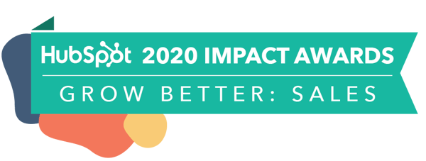 HubSpot 2020 Impact Awards GROW BETTER: SALES