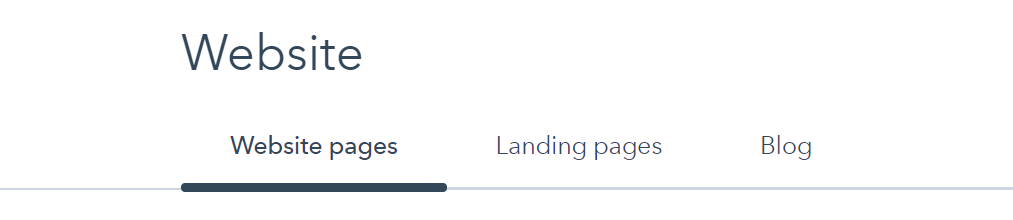 Website Tabs in HubSpot