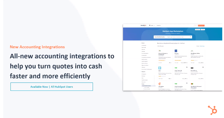 HubSpot Sales Hub New Accounting Integrations - Xcellimark Blog